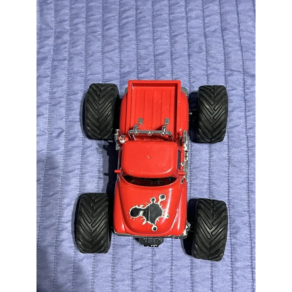 Red monster truck toy with black accents #monstertruck #kids Missing Remote